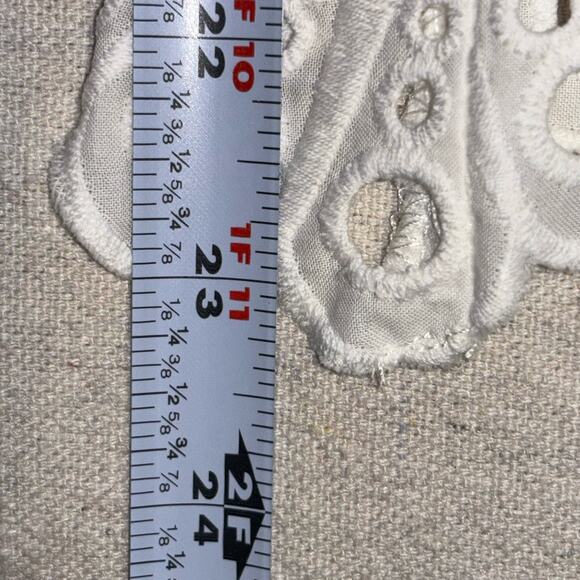 ANDIE The Suasi‎ Crop Pant Eyelet Detail Summer Womens Size Small White NWT - Picture 5 of 7